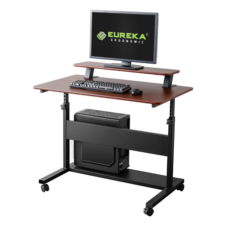 EUREKA ERGONOMICS 40" Height Adjustable Mobile Workstation ERK-SW-40T